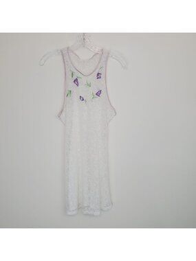 Victoria's Secret Collection 1990's lace embroidered racerback negligee